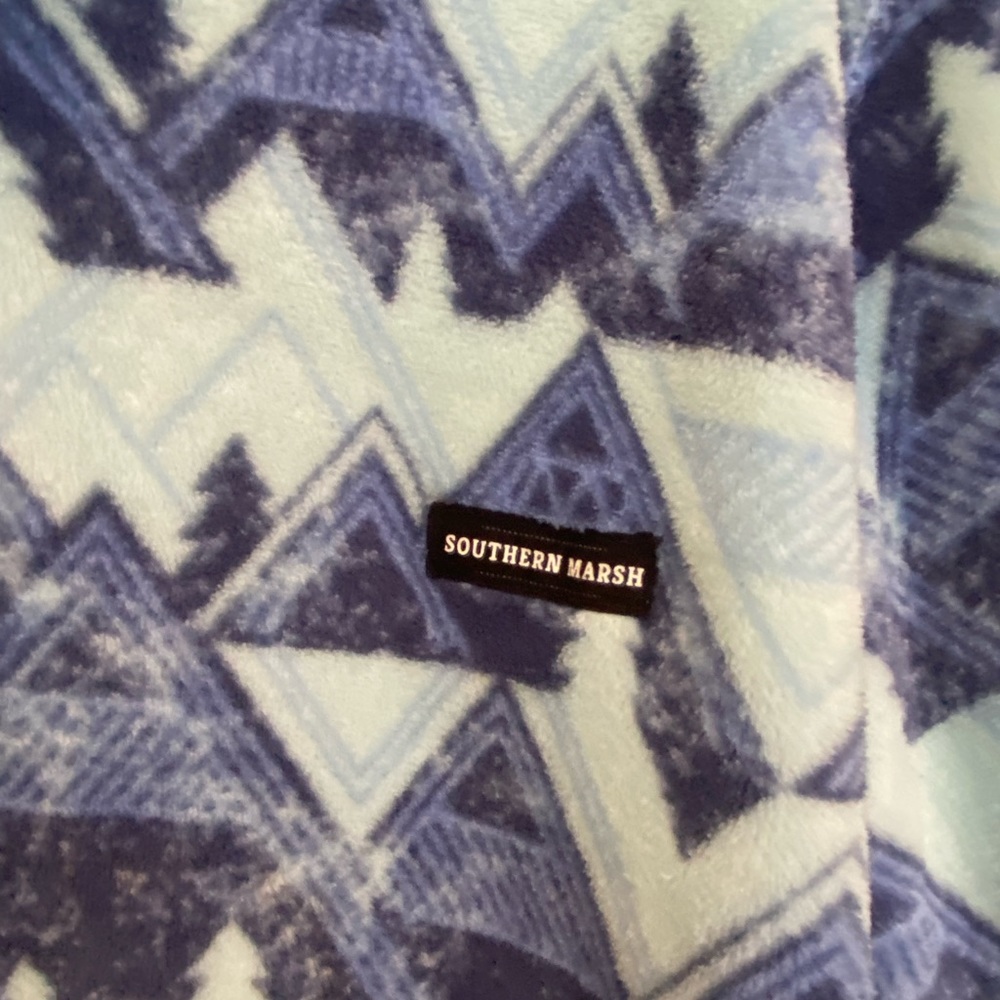 Southern Marsh North Basin Pullover in Navy & French Blue L - Picture 7 of 11